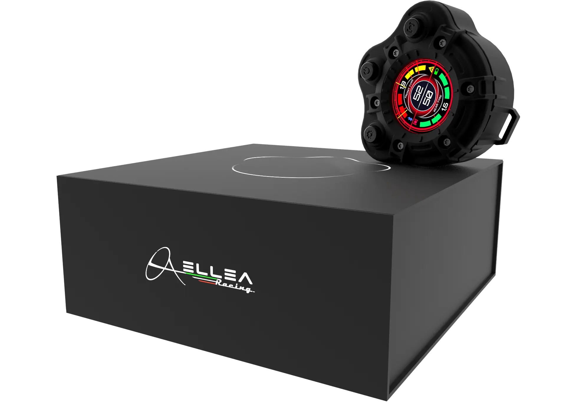Quasar device on Ellea Racing box